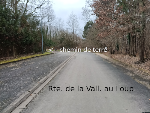 Chemin vers le stand de tir